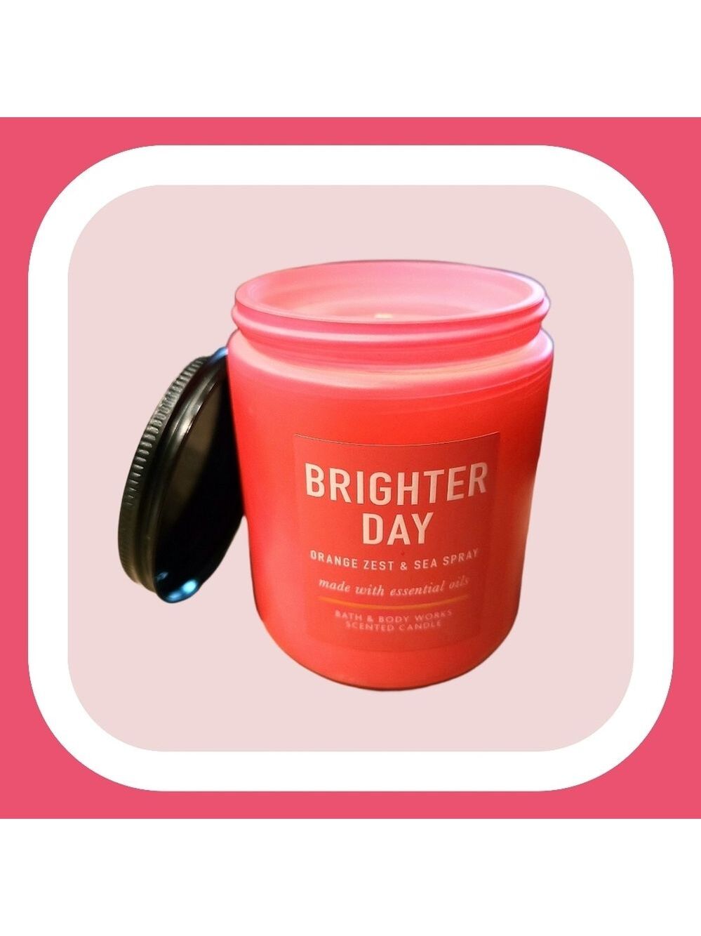 "BRIGHTER DAY" ORANGE ZEST & SEA SPRAY SINGLE WICK CANDLE by Bath and Body Works